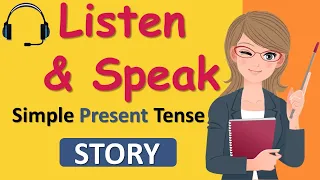 Listen and Speak English | Story For Simple Present Tense | The Daily Routine of Lisa