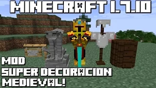 Minecraft 1.7.10 MOD SUPER DECORACIÓN MEDIEVAL!