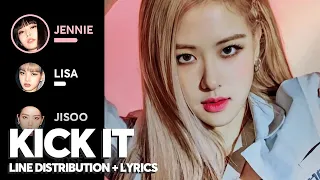 BLACKPINK - Kick It (Line Distribution + Color Coded Lyrics)