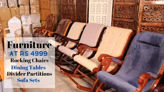 Carving and Modern Furniture At Affordable Prices | Rocking Chairs, Benches, Teak Wood Dining Tables