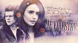 harry styles + lily collins ∞ "if you stay..." (720p HD)