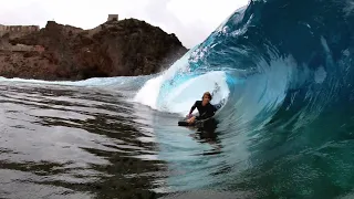 Persiguiendo al Tenedor // 18 -19 Years // Bodyboarding Shallow Slabs In The Canary Islands