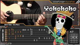 (One Piece) Bink's Sake - Yohohoho - Fingerstyle Guitar (TAB Tutorial)