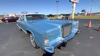 1977 Lincoln Continental Town Car!! Driving Video! 14,600 ORIGINAL MILES