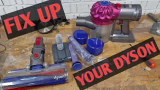Dyson V7 V8 REFRESH,  filters upgrade and battery replacement