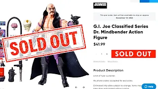 SOLD OUT Dr. Mindbender G.I. Joe Classifed Series SDCC Exclusive | Hasbro Pulse - Mega Jay Retro