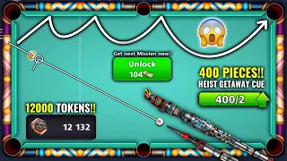 OMG! Need 104 CASH for a Single Mission + 400 Pieces of Heist Getaway CUE + 12000 Tokens - 8BallPool