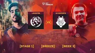 Leviatán vs G2 Esports - VCT Americas Stage 1 - W3D5 - Map 1