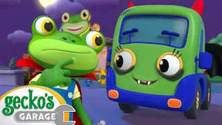 Baby Truck's Halloween Trick Rescue 😈|  Gecko's Garage | Rescue Adventures