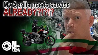 Aprilia Tuareg 660 - DASH SETTINGS - Taking the Aprilia for the first service