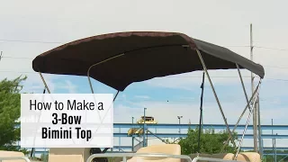 How to Make a 3 Bow Bimini Top on a Pontoon