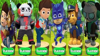 Tag with Ryan - Spy Robo Combo vs Paw Patrol Chase and Ryder vs Catboy from Pj Maks Run Gameplay