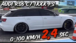 Audi RS6 C7 1200PS | 0-100 km/h World Record?