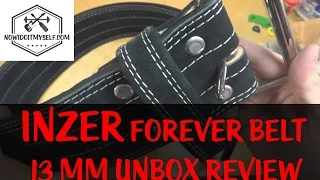 Inzer Forever Belt first Look and Review (Powerlifting Belt)