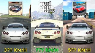 Nissan GTR Nismo Top Speed in Extreme Car Racing Simulator, GTA 5, Ultimate Car Driving Simulator