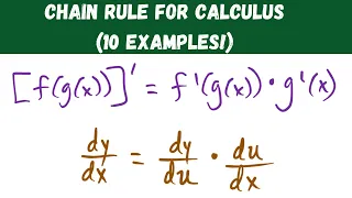 chain rule for calculus (10 examples!)