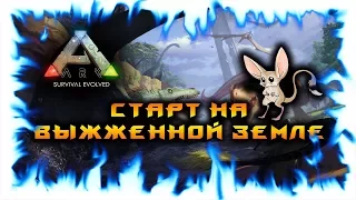 ARK: Survival Evolved! СТАРТ НА ВЫЖЖЕННОЙ ЗЕМЛЕ! Часть 2!