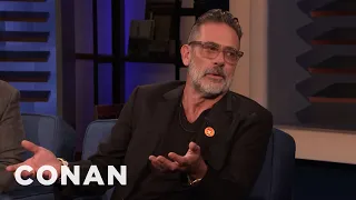 Jeffrey Dean Morgan & Norman Reedus Rode Their Motorcycles To #ConanCon | CONAN on TBS