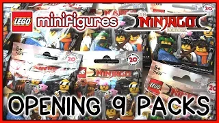 The LEGO Ninjago Movie Minifigures Opening 9 Packs