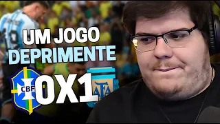 CASIMIRO REAGE: BRASIL 0 X 1 ARGENTINA - ELIMINATÓRIAS PARA A COPA DE 2026 | Cortes do Casimito