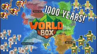 4 Massive Kingdoms Battle On A Gigantic Fantasy World For 1000 Years!  - WorldBox