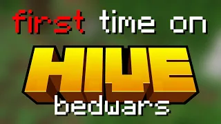 java player tries HIVE BEDWARS for the first time