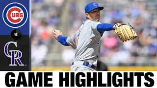 Cubs vs. Rockies Game Highlights (4/17/22) | MLB Highlights