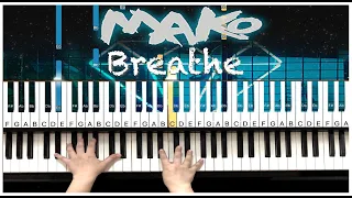 Mako - Breathe - Piano Tutorial Medium Hard