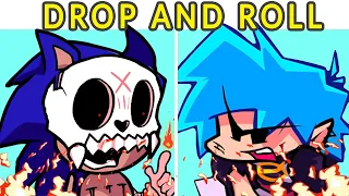 Friday Night Funkin' VS Sonic.EXE Rerun UST | Drop and Roll Charted - DIABLO Sprites (FNF MOD/BF)