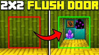 🦅 MINECRAFT BEDROCK 1.20 | EASY 2x2 FLUSH PISTON DOOR TUTORIAL!