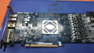 Пробный видос. Диагностика видеокарты AMD HD7950 [GIGABYTE GV-R795WF3-3GD REV:2.0]