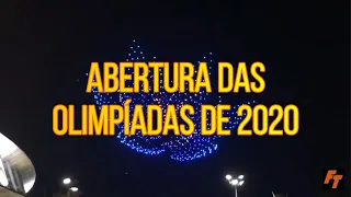 Cerimônia com drones na abertura olímpica em Tokyo 2021