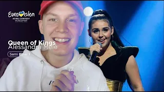 SWEDISH GUY REACTS TO ALESSANDRA MELE - "QUEEN OF KINGS" - MELODI GRAND PRIX NORWAY 2023 🇳🇴