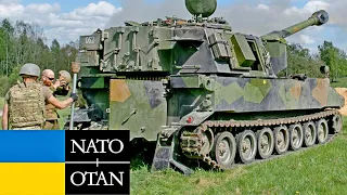 NATO. Norwegian soldiers train the Armed Forces of Ukraine on the M109A3 howitzer.