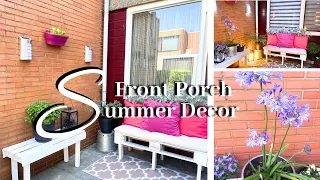 SUMMER PORCH DECORATING IDEAS | Small Porch Summer Decorating | New Outdoor Decor