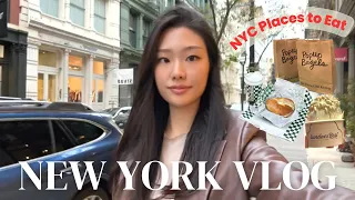 New York Vlog | Places to eat in NYC, Meeting friends, Trying new bagels