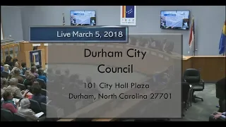 Durham City Council March 5, 2018