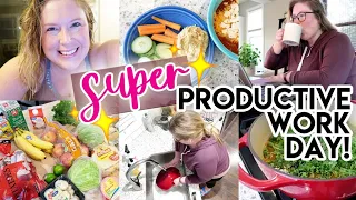 SPEND THE DAY WITH ME AS A WORKING MOM! 💻 GROCERY HAUL 🛒 CLEAN WITH ME ✨ ZUPPA TOSCANA COOK WITH ME