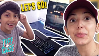 He finally got his PC!