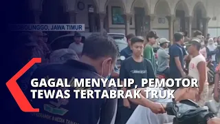 Diduga Kehilangan Konsentrasi, Pemotor Ini Tewas Tertabrak Truk di Jalur Pantura Probolinggo