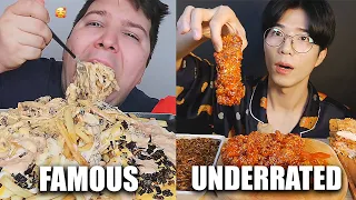 FAMOUS VS UNDERRATED MUKBANGERS (compilation)