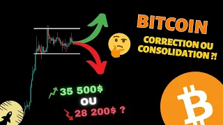 BITCOIN 😶 SE STABILISE AUTOUR DES 30 000$ !! CORRECTION 😨 ?! Analyse crypto monnaie fr btc