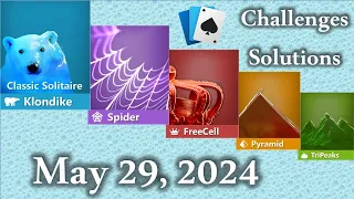 Microsoft Solitaire Collection: May 29, 2024