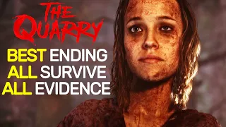 The Quarry - REAL Best Ending & FULL Walkthrough (ALL Teens & MOST Hacketts Alive, ALL 10 Evidence)