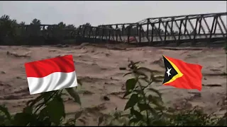 Banjir Meluap, Jembatan di Batas Indonesia - Timor Leste Terancam Putus