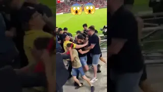 Liverpool and man city fan's fight #shorts #fight #football