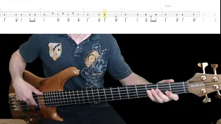 Dire Straits - Sultans Of Swing Bass Cover with Playalong Tabs in Video