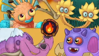 Amber Island -  All Monster Sounds & Animations (My Singing Monsters)