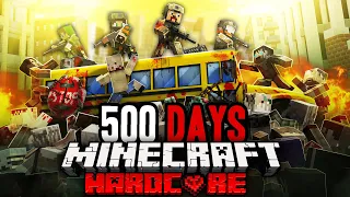 I Survived 500 Days in a Zombie Apocalypse in Minecraft...