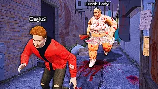 I Got CHASED By The Creepy LUNCH LADY..